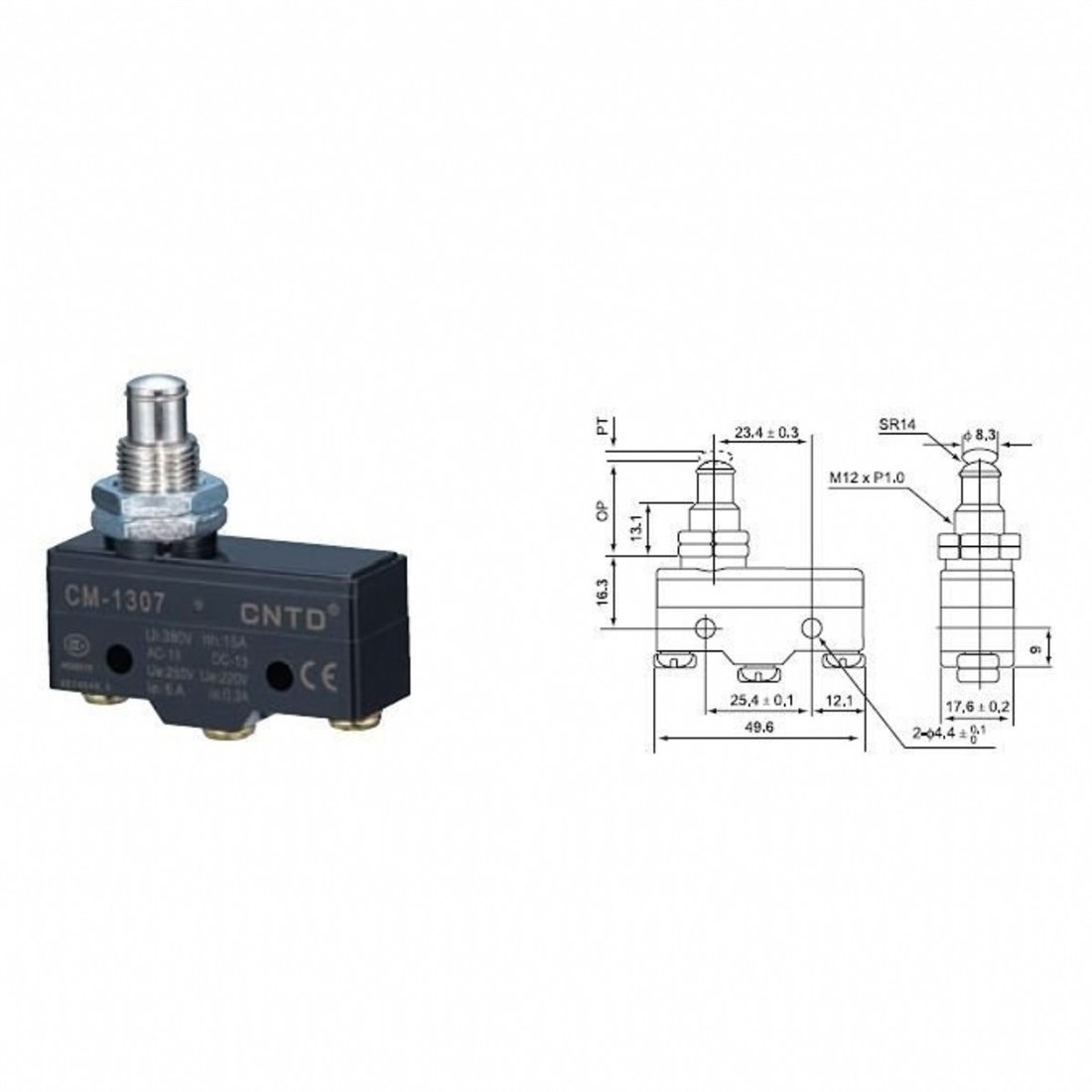 CM-1307 KALIN UZUN PİMLİ MİKRO SWITCH