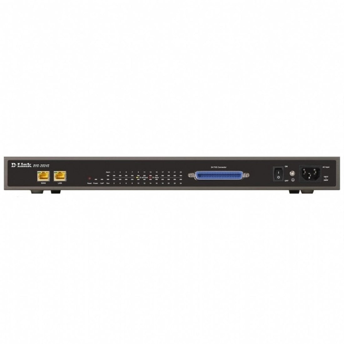 D-LİNK DVG-2024S Sesli Ağ Geçidi 24 bağlantı noktalı FXS, 1 bağlantı noktası WAN 10 / 100Base-TX, 1 bağlantı noktası LAN 10 / 100Base-TX