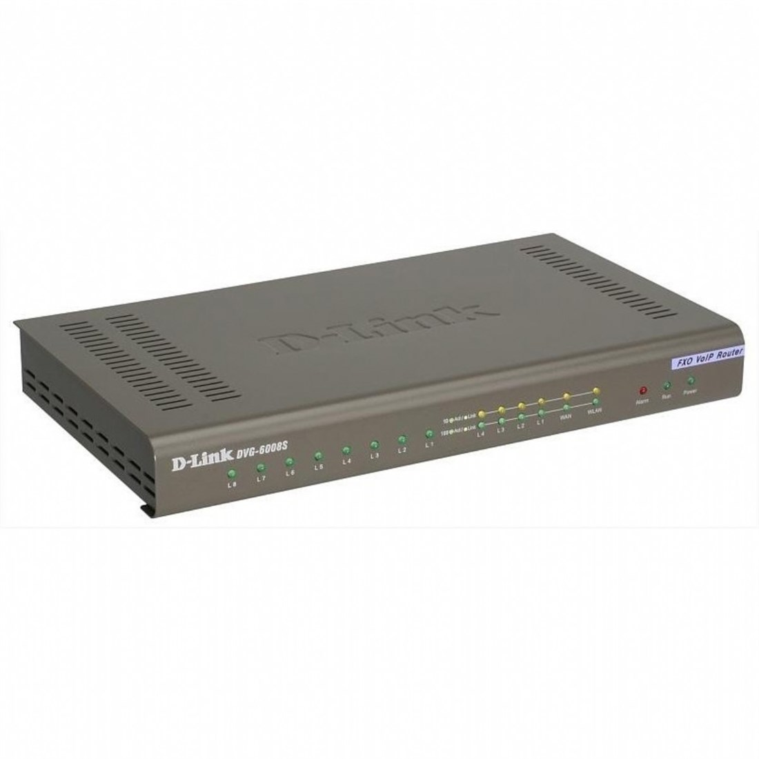 D-LİNK DVG-6008S 8 portlu Sesli Ağ Geçidi FXO, 1 portlu WAN 10 / 100Base-TX, 4 portlu LAN 10 / 100Base-TX