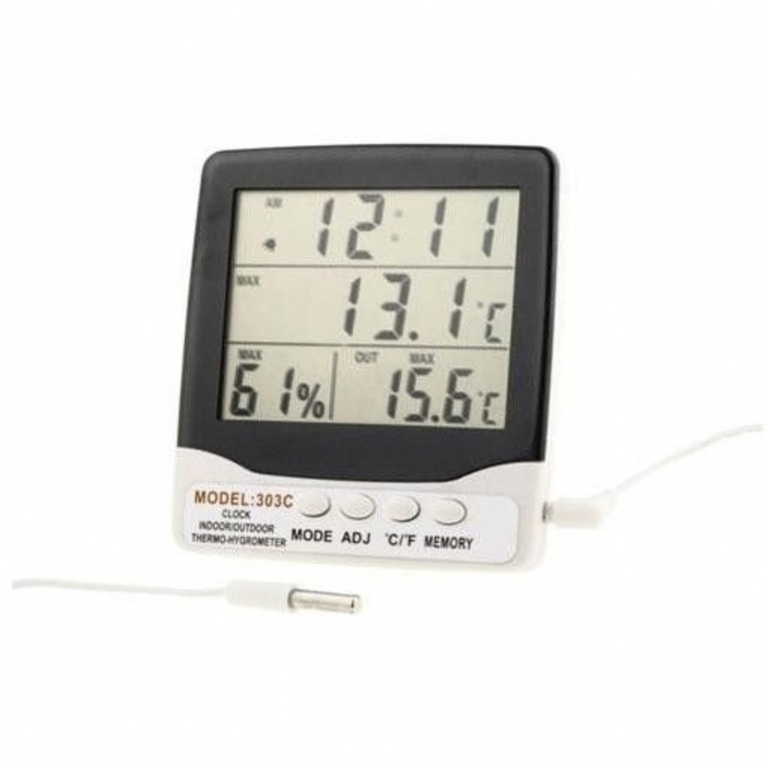 DT 303 İÇ VE DIŞ ORTAM TERMOMETRE+NEM ÖLÇER