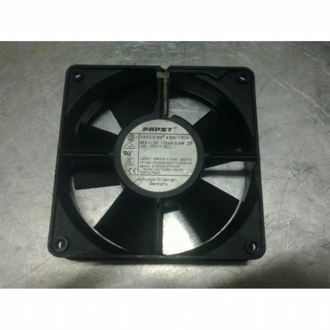 ebmpapst 4388/17dv 48 vdc kare fan