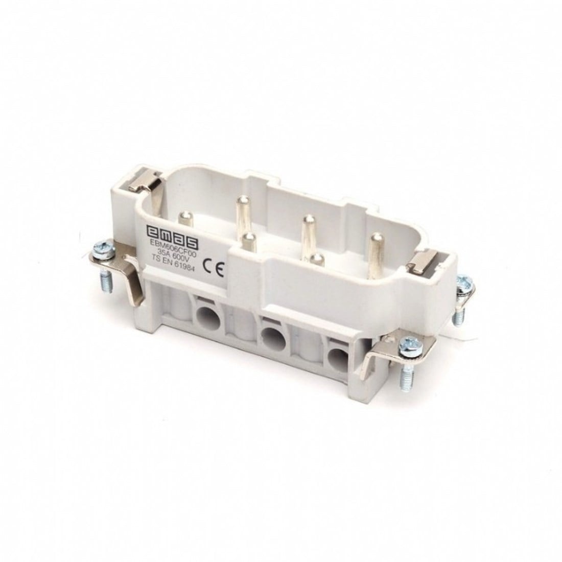 Emas EB0606CF00 Metal Seri Çekirdek Fiş 6 Kontaklı 35A PG21