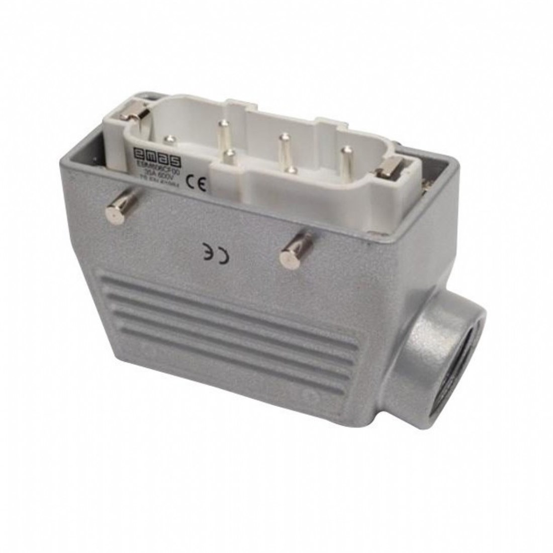 Emas EBM06FU10 Metal Seri Uzatma Fişi 6 Kontaklı 16A PG16