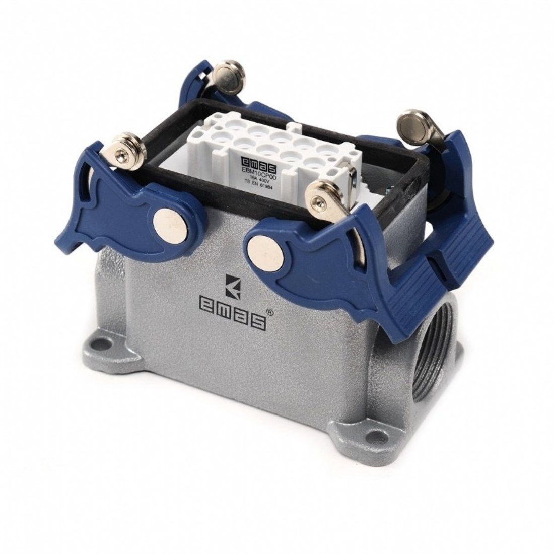 Emas EBM10PD14 Metal Seri Duvar Prizi 10 Kontaklı 16A Pg16