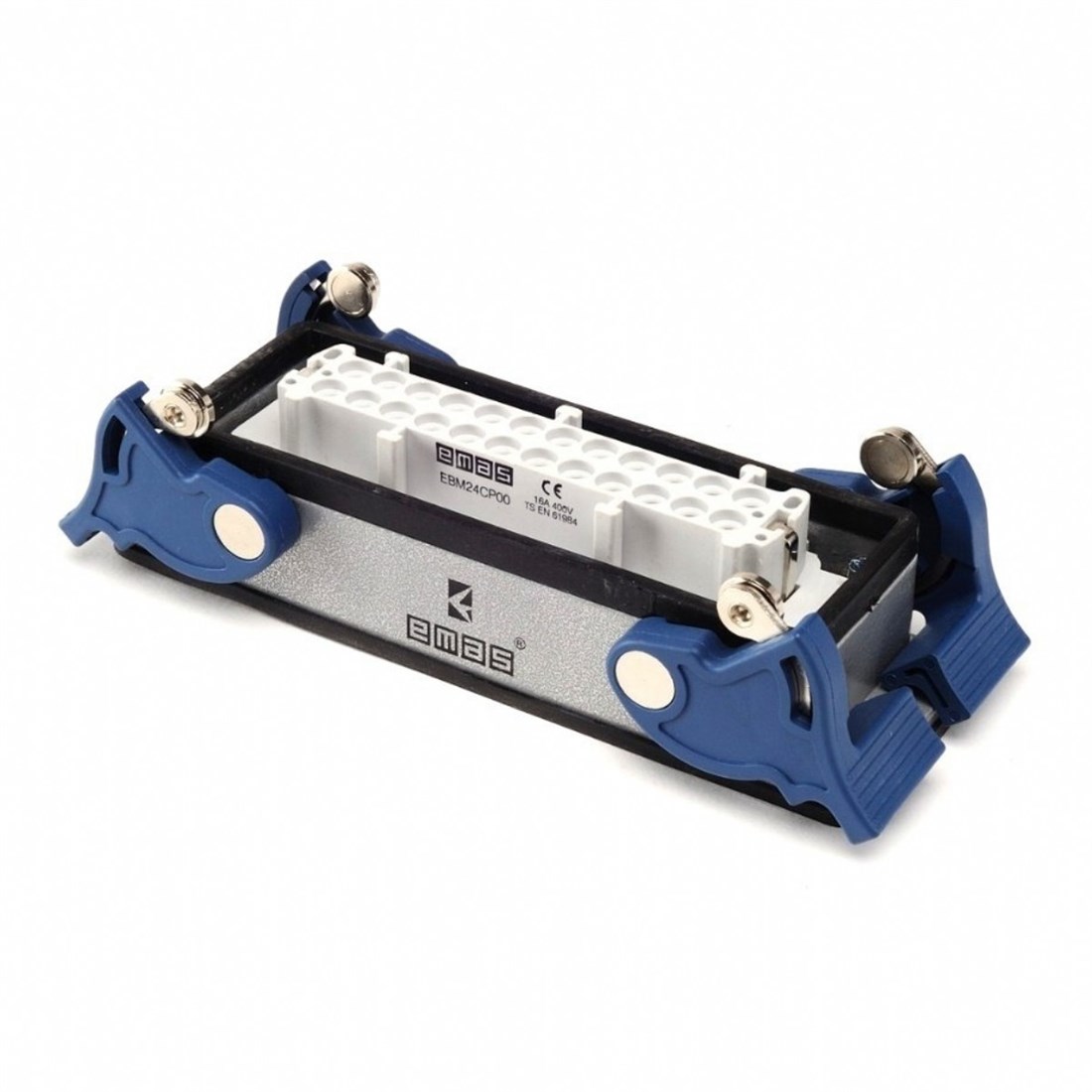 Emas EBM24PM44 Metal Seri Makine Prizi 24 Kontaklı 16A PG21