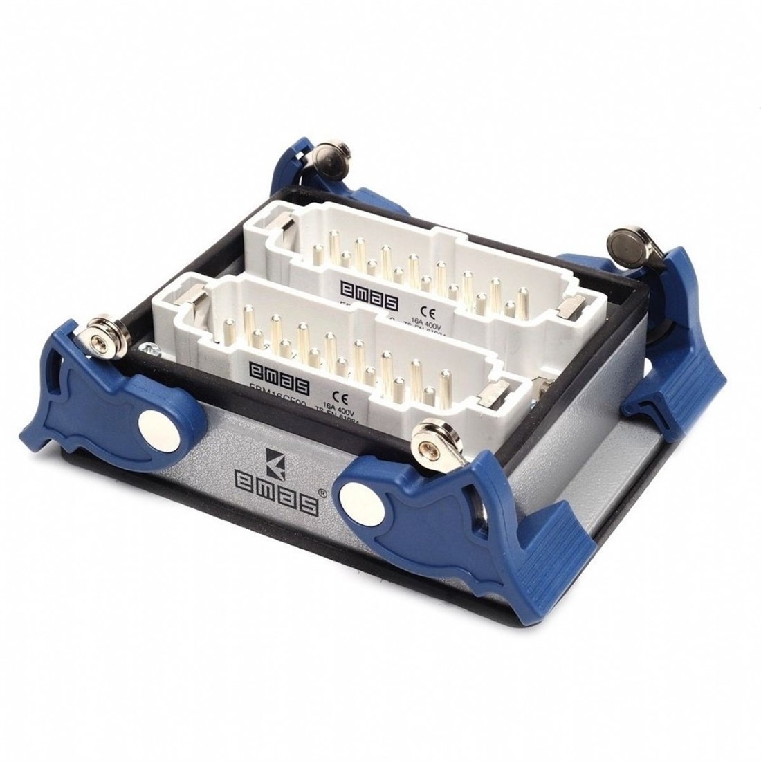 Emas EBM48FM44 Metal Seri Makine Fişi 48 Kontaklı 16A PG29