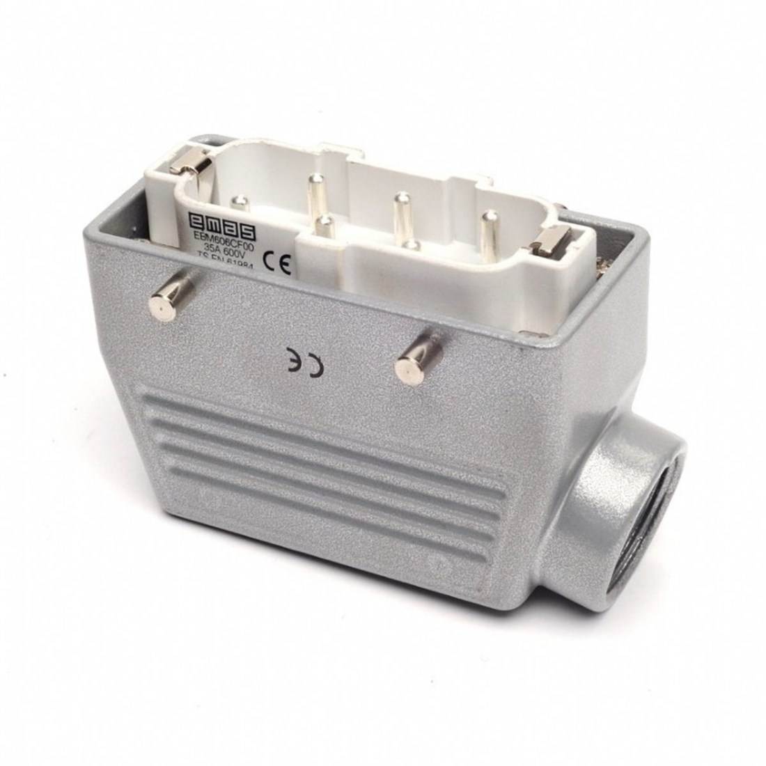 Emas EBM606FU10 Metal Seri Uzatma Fişi 6 Kontaklı 35A PG21