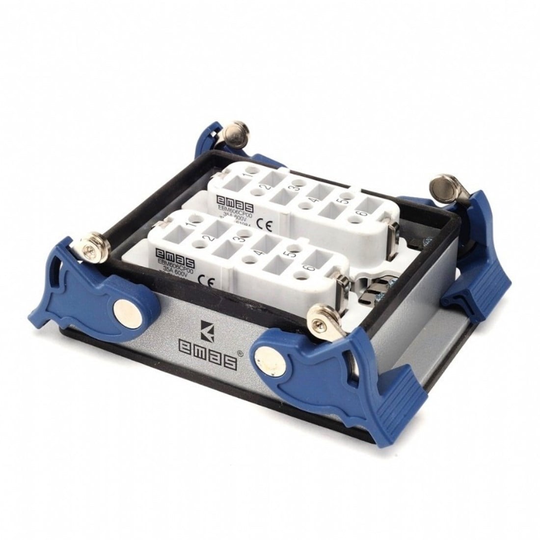Emas EBM612PD14 Metal Seri Duvar Prizi 12 Kontaklı 35A PG21