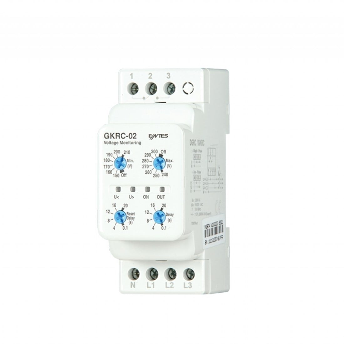 ENTES GKRC-02 GERİLİM KORUMA RÖLESİ