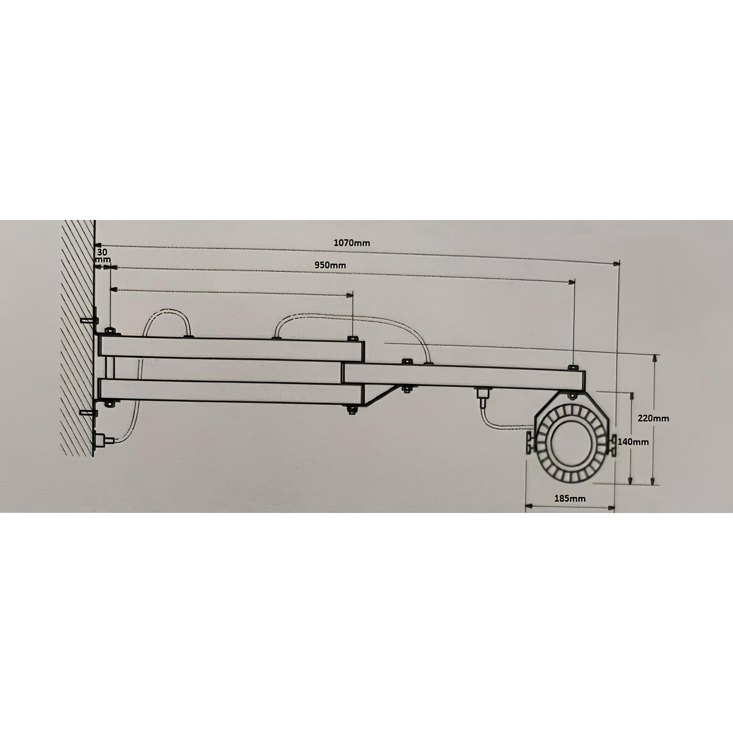 ERC-LH-100-67 Rampa Aydınlatma Lambası 12/24V