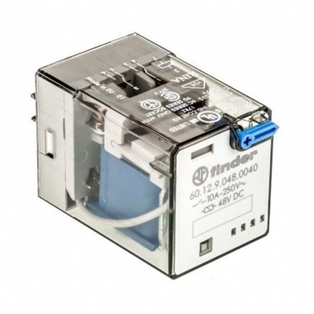 Finder 60.12.9.048.0040 8 Pinli Soket Tipi AgNi 2CO 10A 48V DC