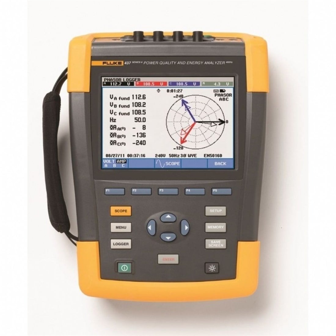 Fluke 434 II 3 Faz Kayıt Fonksiyonlu Güç Kalitesi Analiz Cihazı