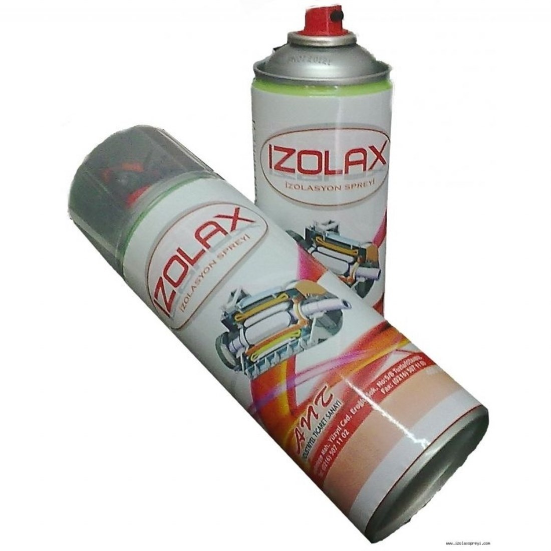 İzolax Kırmızı Sprey Vernik 400 ml