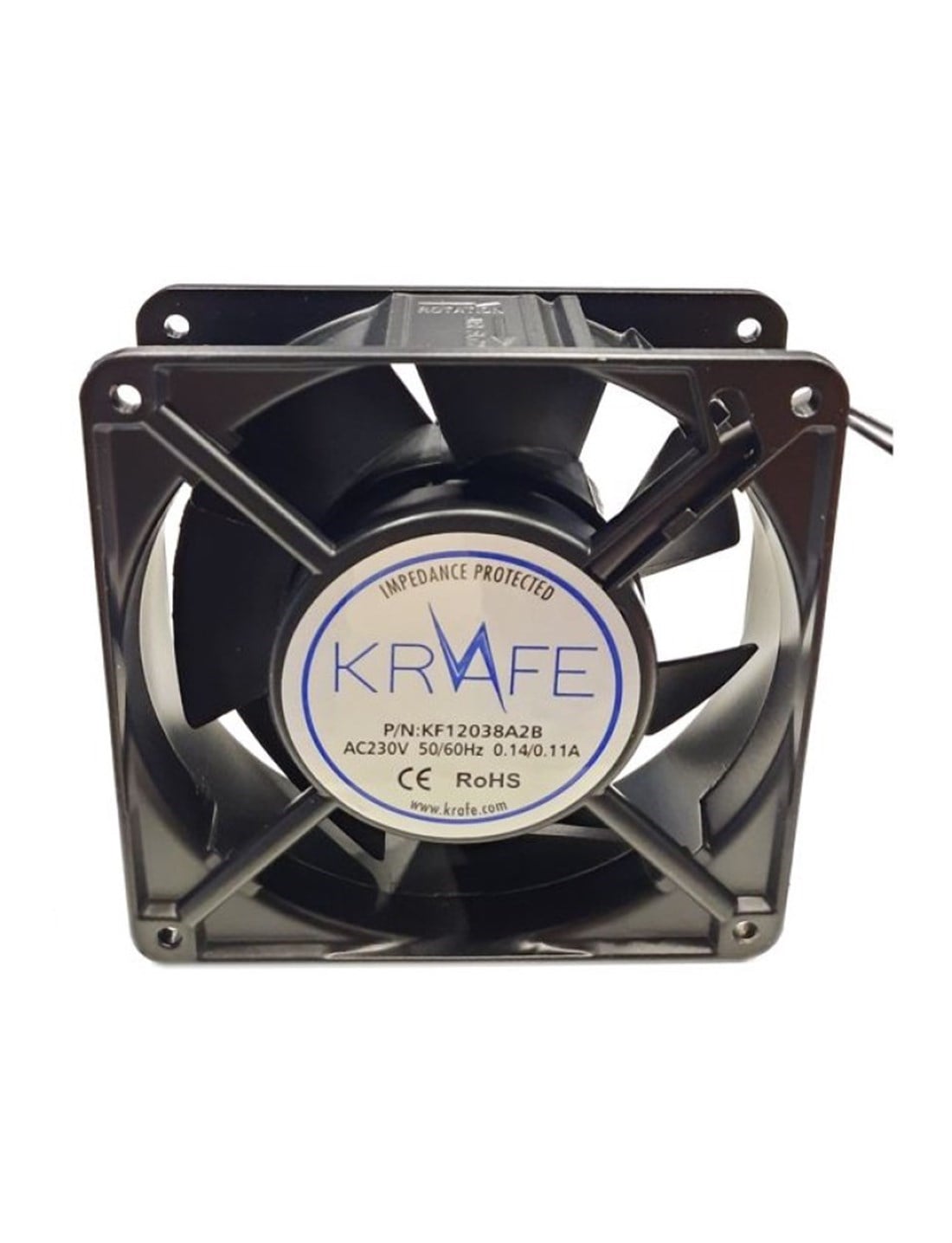 KF12038A2HBL 120x120x38 220 VAC Krafe Kare Fan 