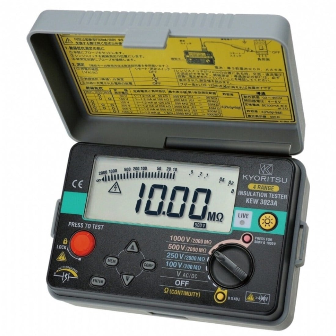 Kyorıtsu KEW 3023A 4 Kademeli Dijital İzolasyon-Süreklilik Test Cihazı 1000V