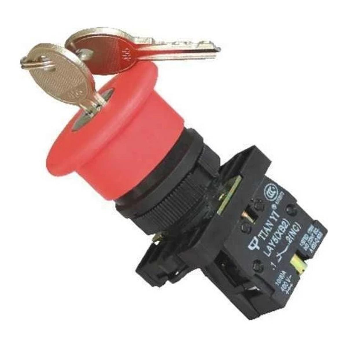 LAY5-ES 142 ACİL STOP BUTON KİLİTLİ MET-ARButon ve Sinyal Lambaları