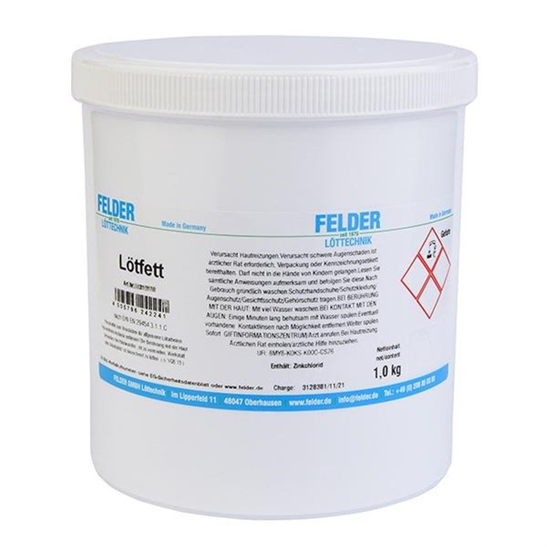 Lötfett 1000 Gram 1 kg. Lehim Pastası