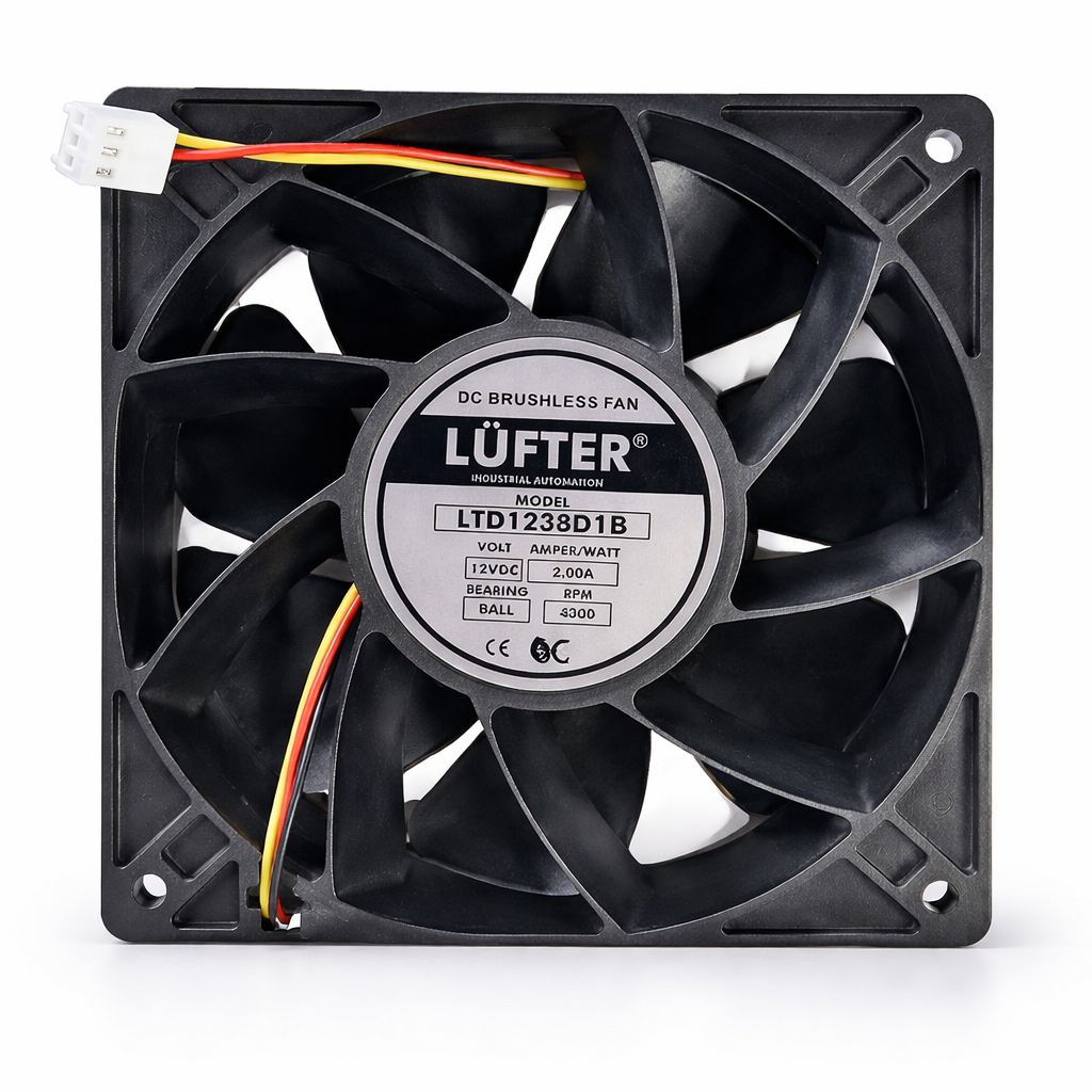LTD1238D1B - 120x120x38 12 VDCLÜFTERKare Fanlar (Kare, Oval, Yuvarlak, Eksenel Fanlar)