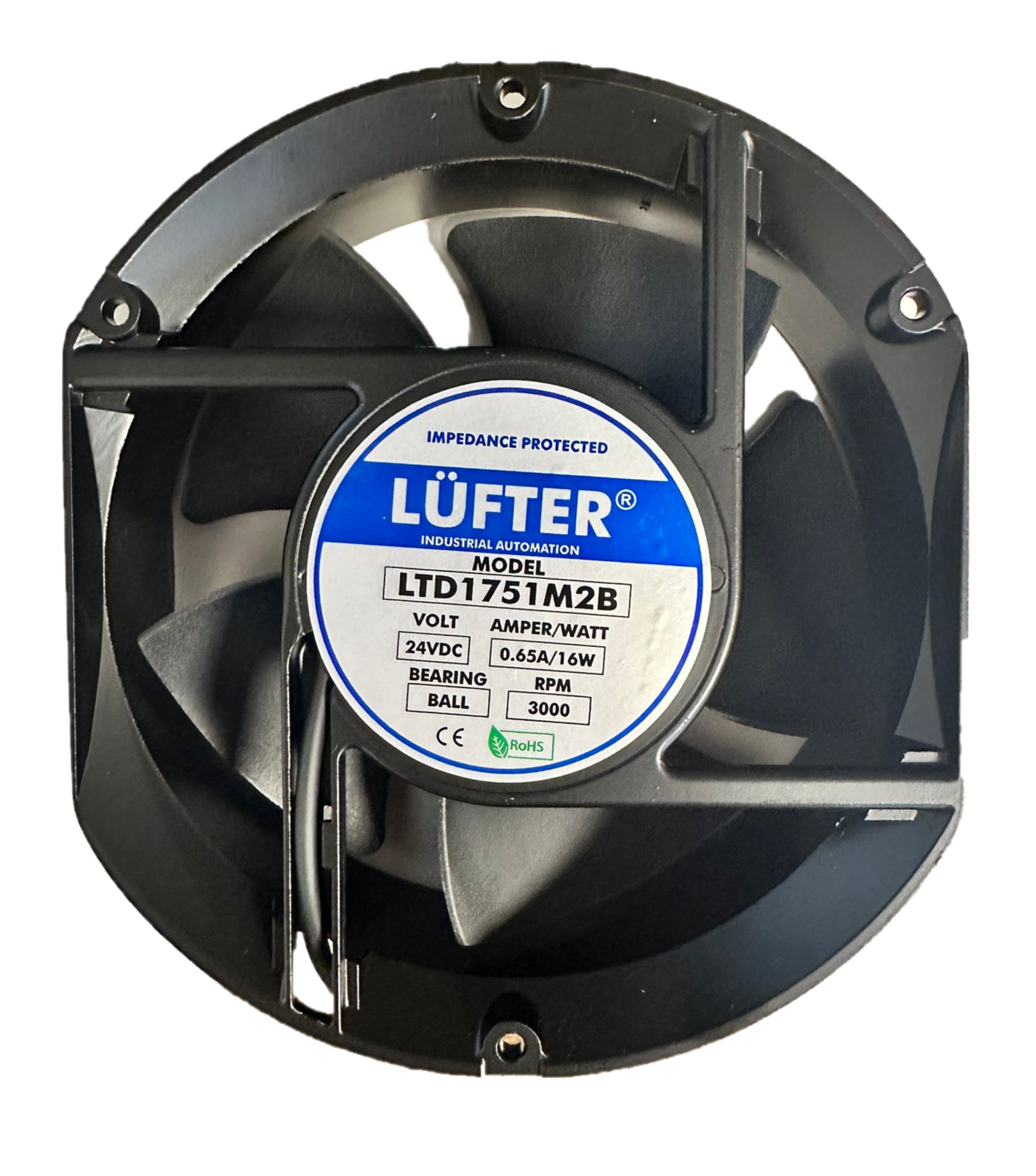 LTD1751M2B - 172x150x51 24 VDCLÜFTERKare Fanlar (Kare, Oval, Yuvarlak, Eksenel Fanlar)