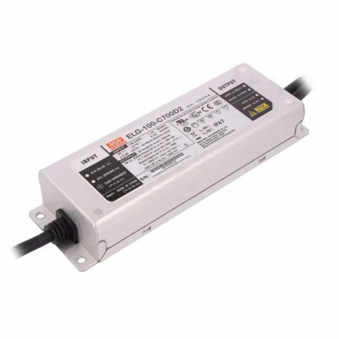Meanwell ELG-100-C700D2 Programlanabilir Metal Kasa Led Güç Kaynağı