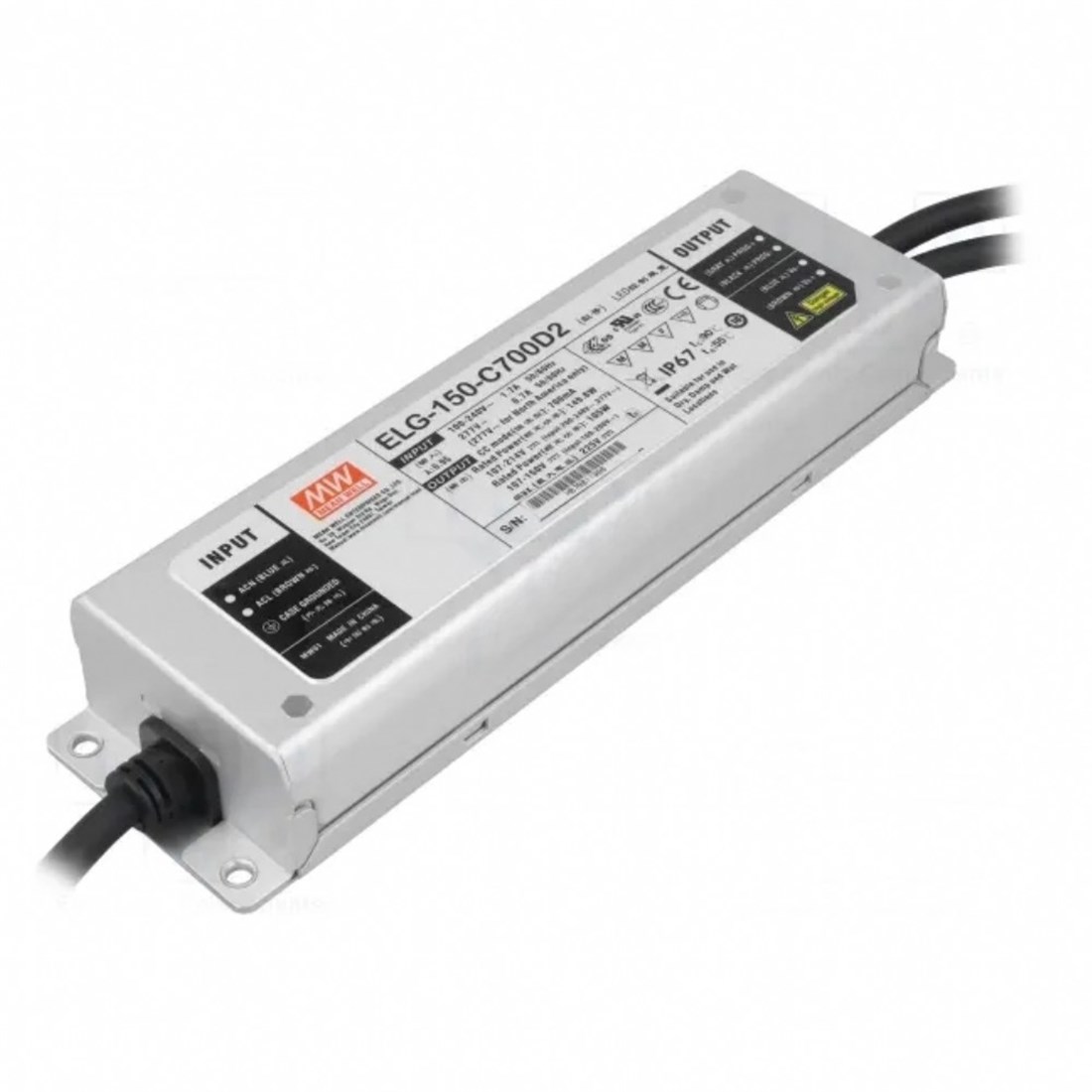Meanwell ELG-150-C700D2 Programlanabilir Metal Kasa Led Güç Kaynağı