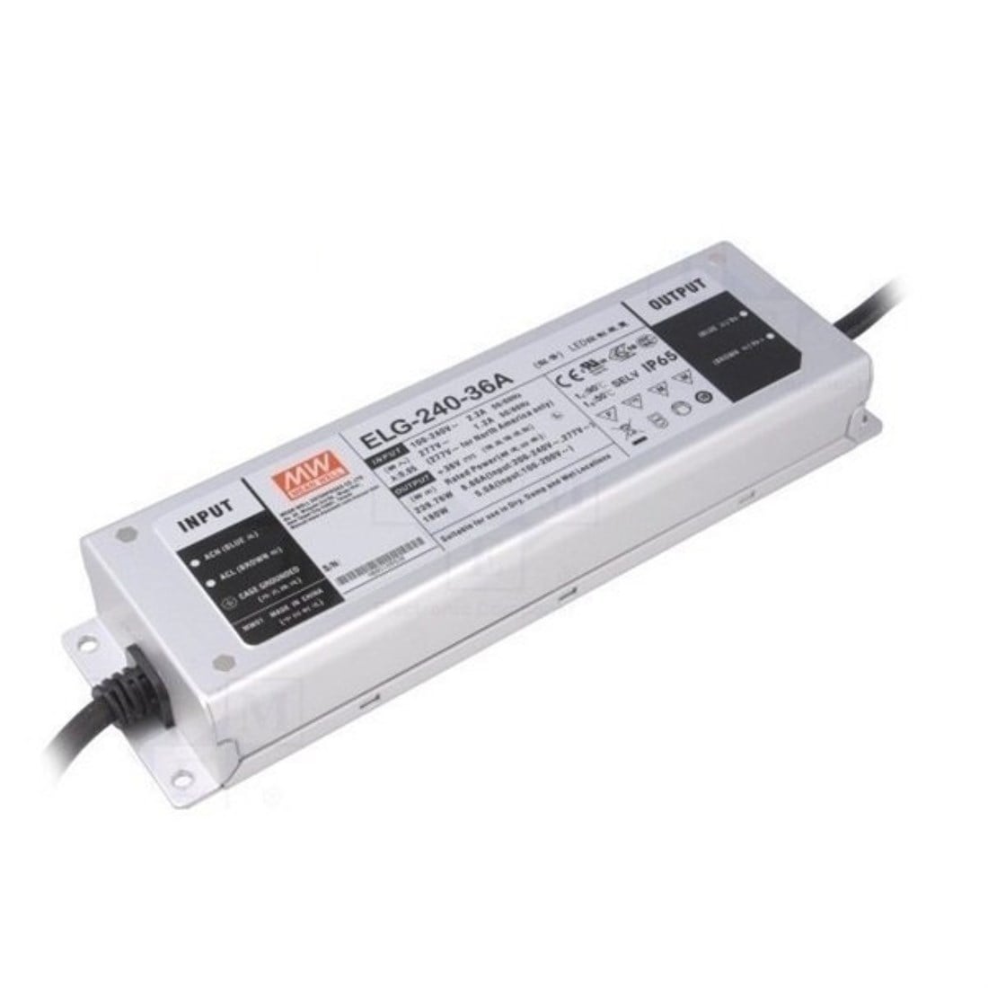Meanwell ELG-240-36A Pfc Fonksiyonlu Metal Kasa Led Güç Kaynağı