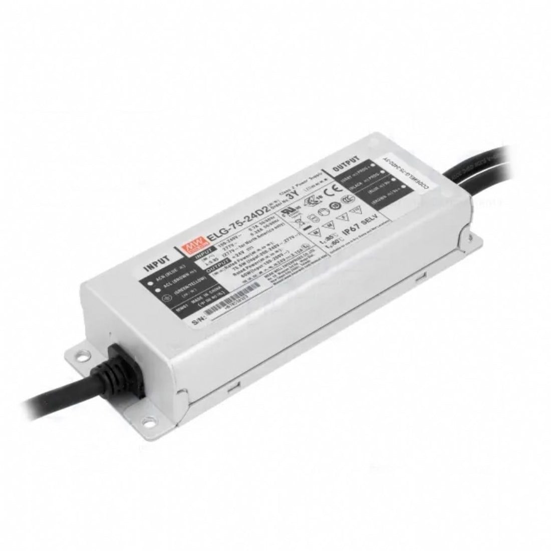 Meanwell ELG-75-24D2 Programlanabilir Metal Kasa Led Güç Kaynağı