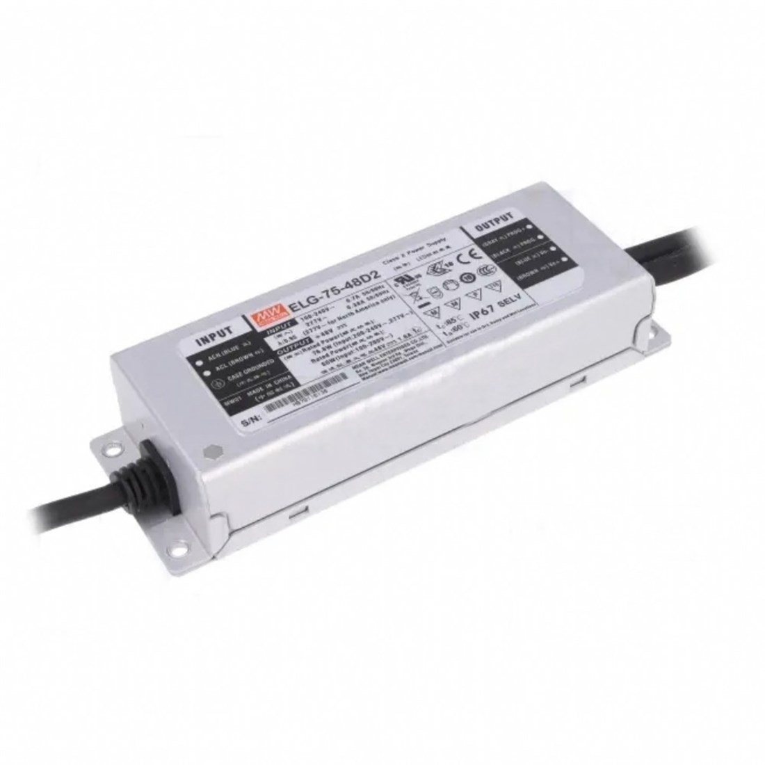 Meanwell ELG-75-48D2 Programlanabilir Metal Kasa Led Güç Kaynağı