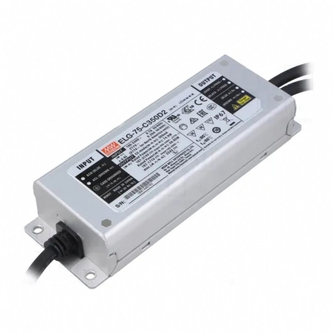 Meanwell ELG-75-C350D2 Programlanabilir Metal Kasa Led Güç Kaynağı