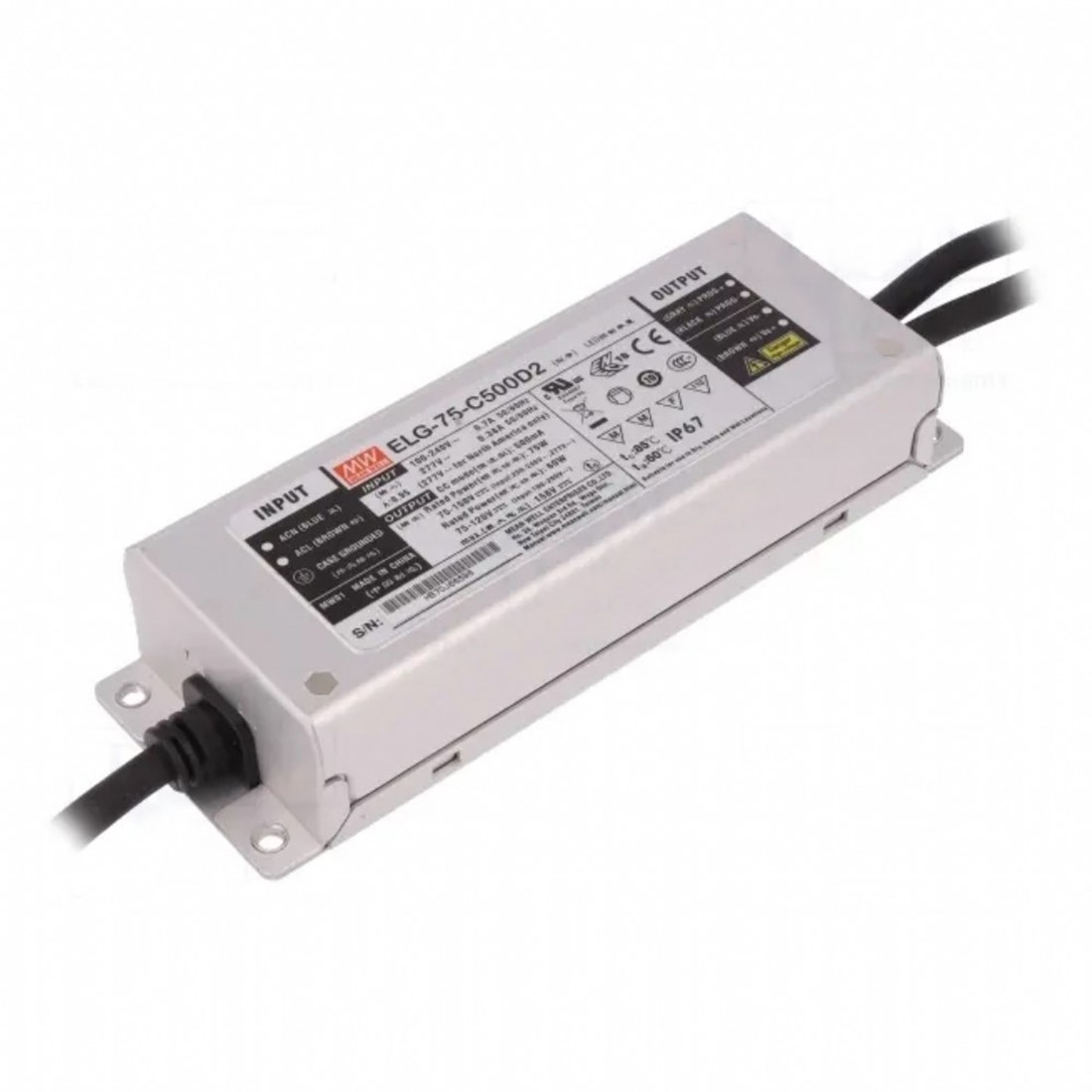 Meanwell ELG-75-C500D2 Programlanabilir Metal Kasa Led Güç Kaynağı