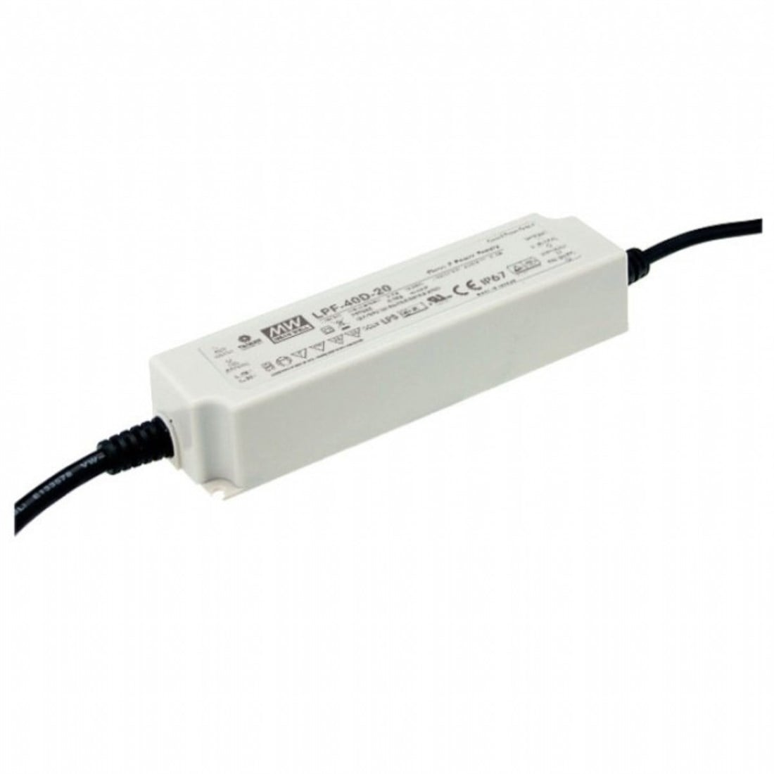 Meanwell LPF-40D-20 IP67 3 In 1 Dım Edilebilir Led Güç Kaynağı