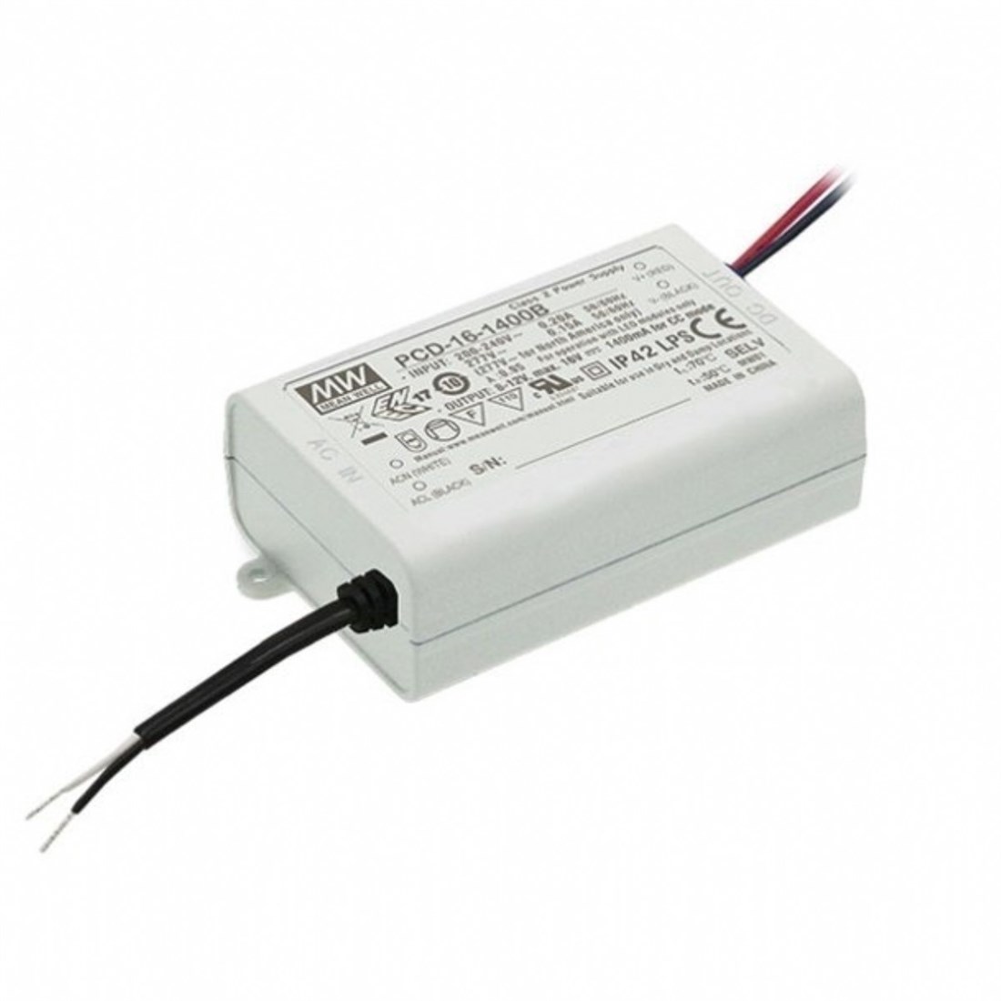 Meanwell PCD-16-1400B Ac Dım Edilebilir Pfc Fonksiyonlu Led Güç Kaynağı