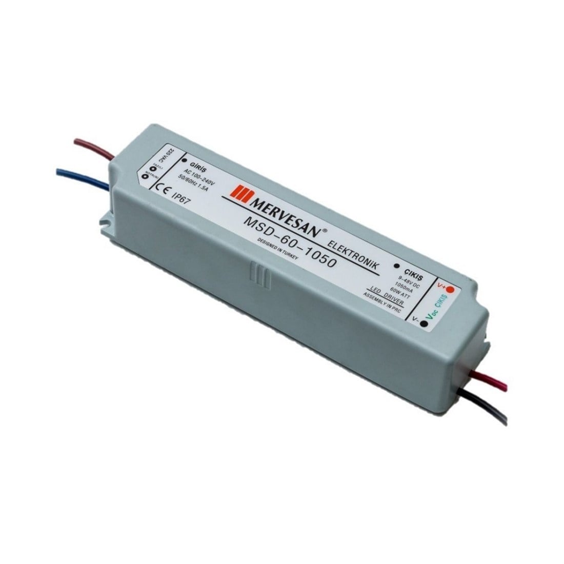 Mervesan Mtd-60-1050 Sabit Akım Led Driver