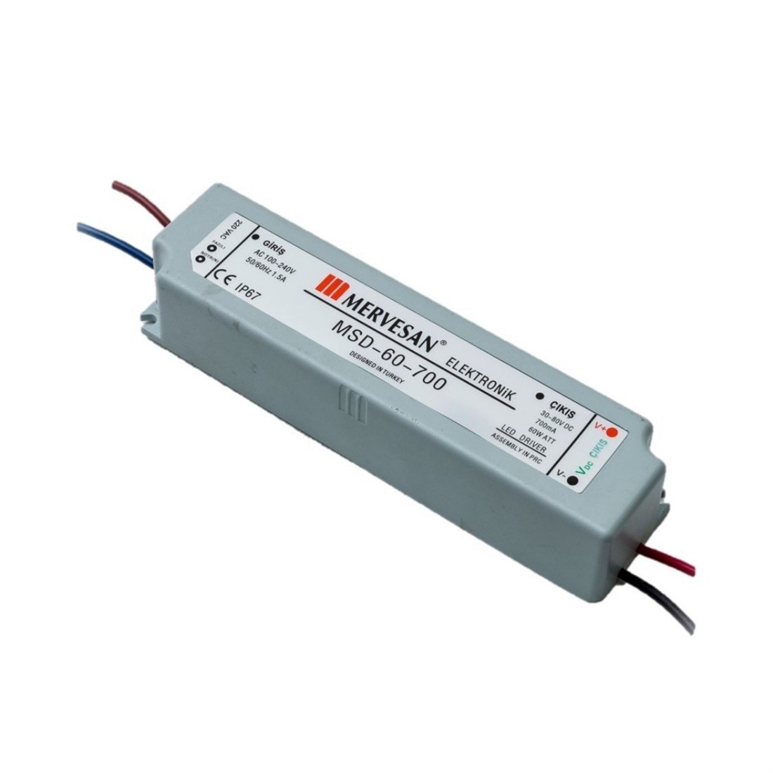 Mervesan Mtd-60-700 Sabit Akım Led Driver