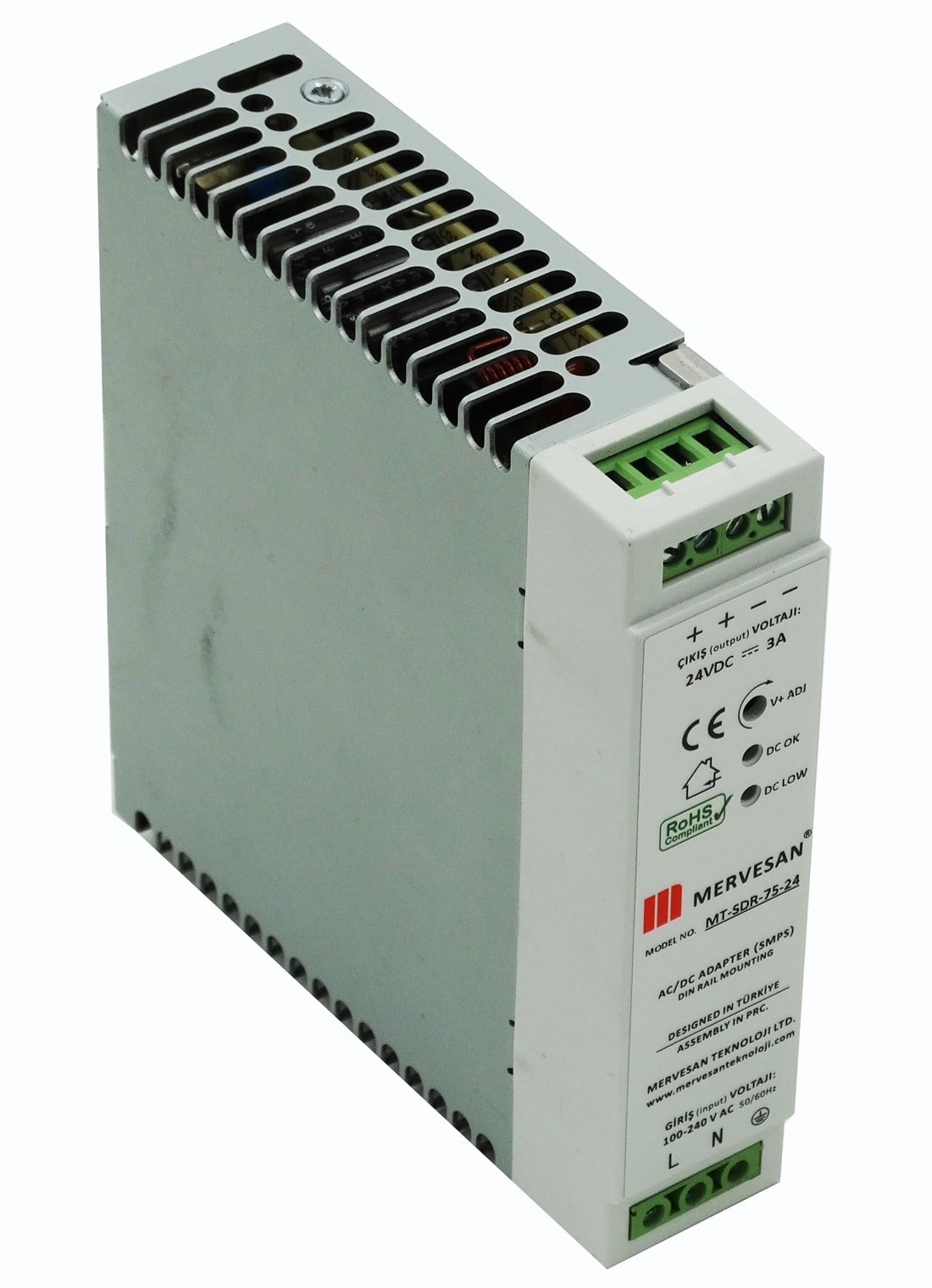 MT-SDR-120-24 Slım Ray Montajı AC/DC