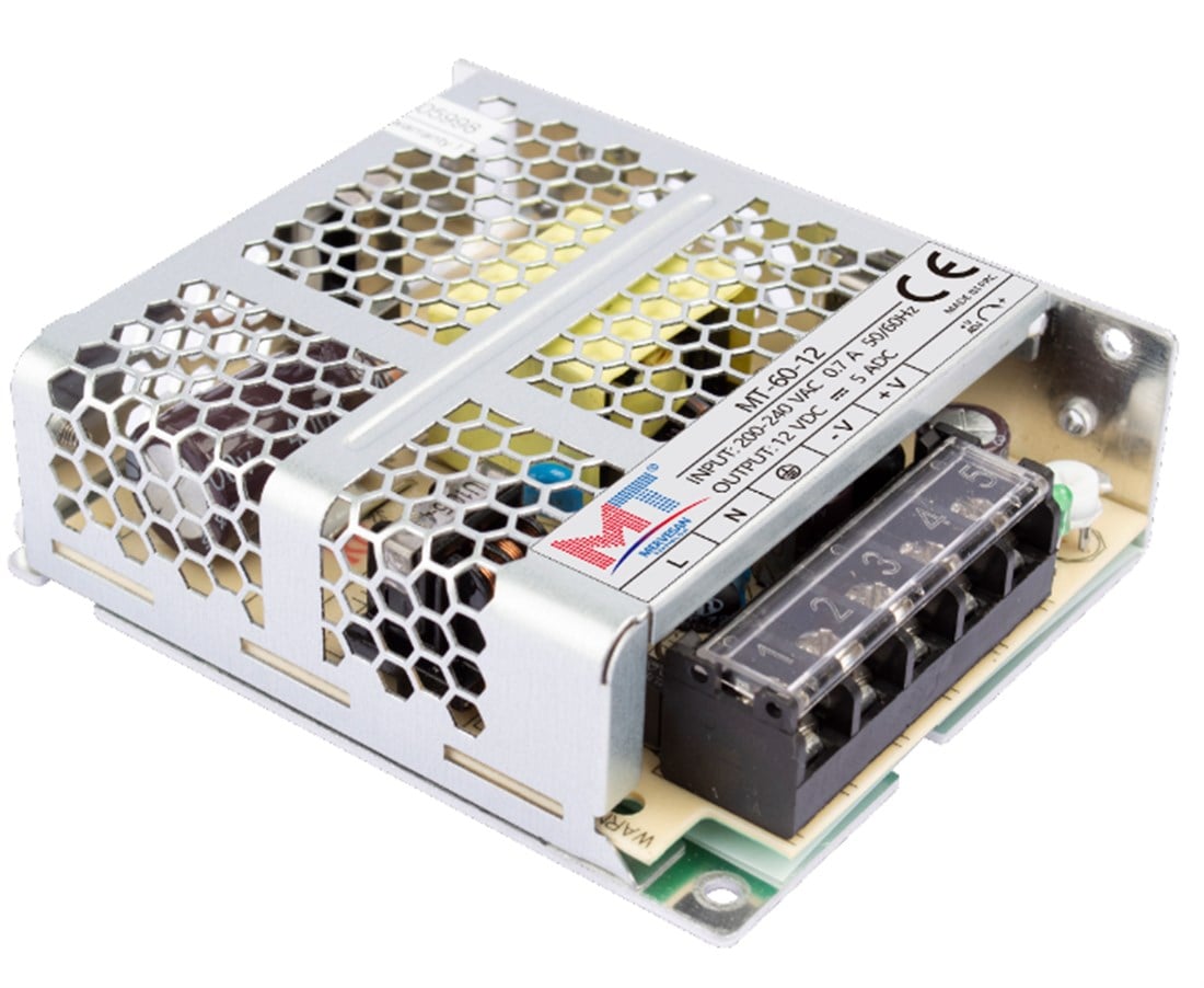 MTLRS-60-12 Metal Kasa İç Mekan AC-DC Adaptör