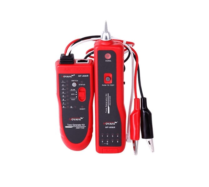 NF-806R Tel İzleyici RJ45 RJ11 UTP STP Kablo Bulucu ve Süreklilik Test CihazıNOYAFAKablo, Tesisat ve Duvar Tarayıcılar