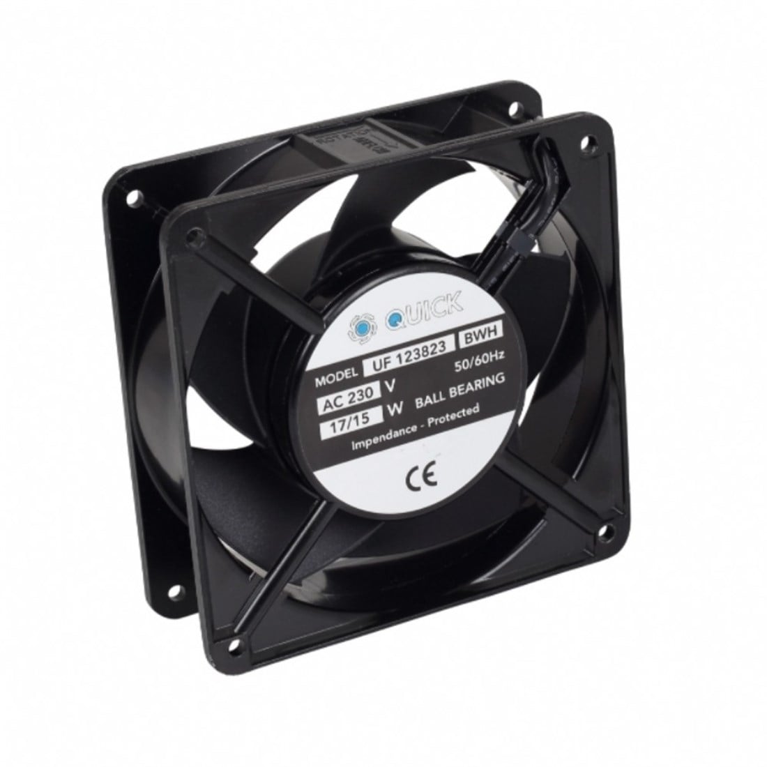 Quick 120x120x38 Rulmanlı Metal Kasa Fan 230VAC - UF-123823 BTH