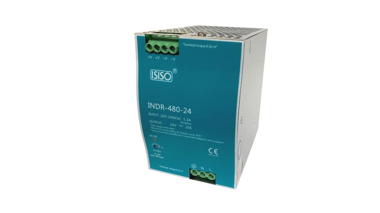 Raya Montajlı Güç Kaynağı INDR-480-24