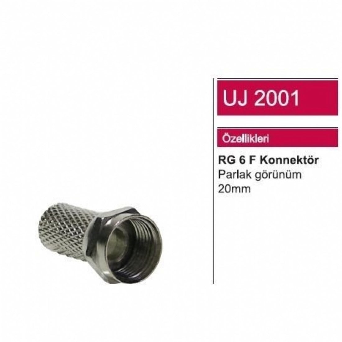 RG6F Konnektör 100 Adet Fiyatı