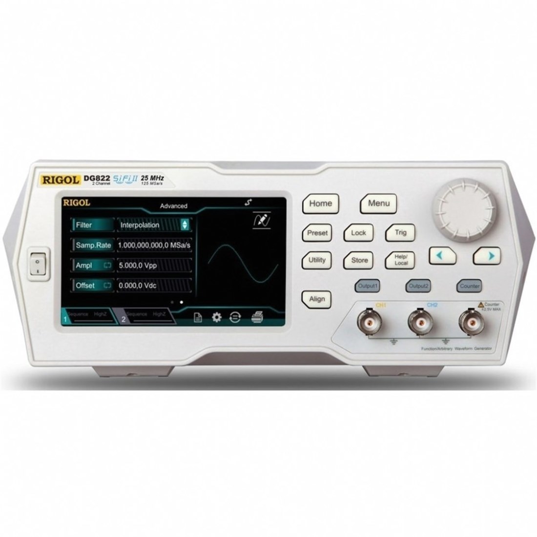 Rigol DG822 25MHz 2 Kanallı 16bit Fonksiyon Keyfi Dalgaformu Sinyal Jeneratörü