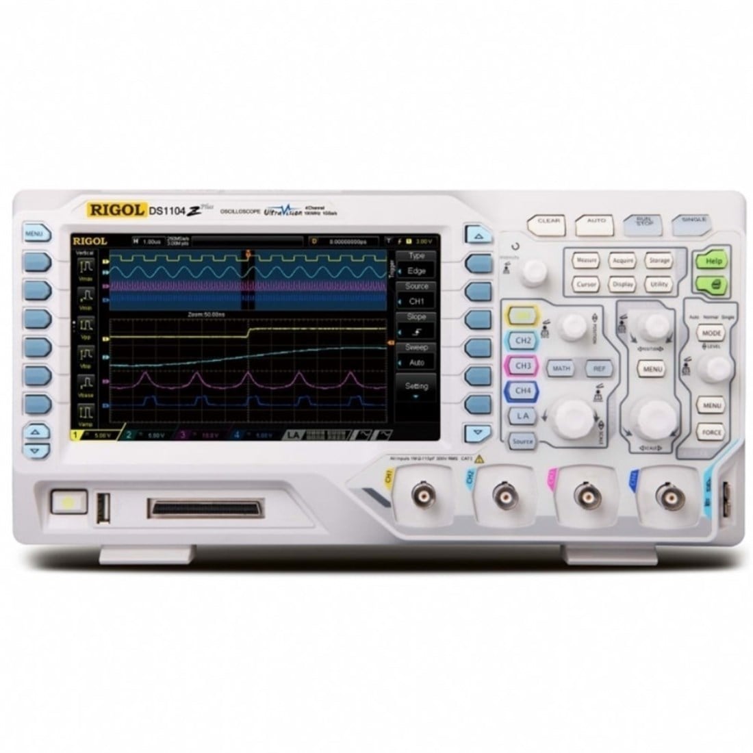 Rigol DS1104Z-S Plus 100MHz 4 Kanallı Dijital Osiloskop 25 MHz MSO Ready