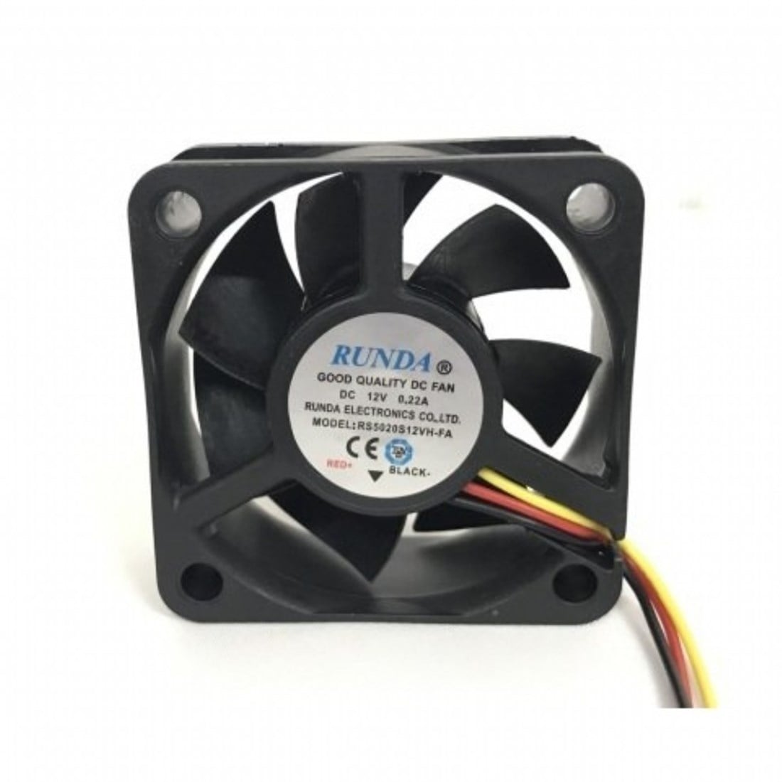 RUNDA 50X50X20MM 12V 0.22A 6200RPM KARE FAN