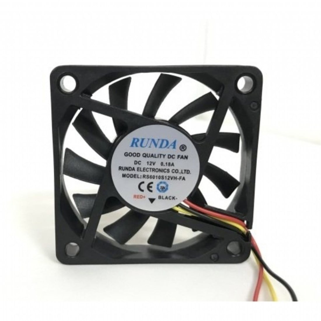 RUNDA 60X60X10MM 12V 0.18A 4000RPM KARE FAN