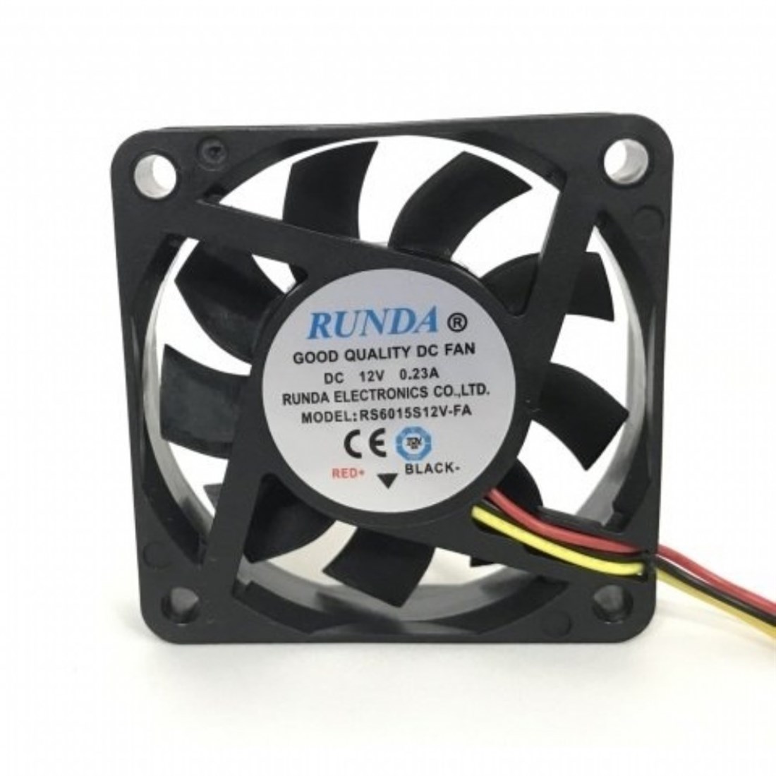 RUNDA 60X60X15MM 12V 0.23A 5000RPM KARE FAN
