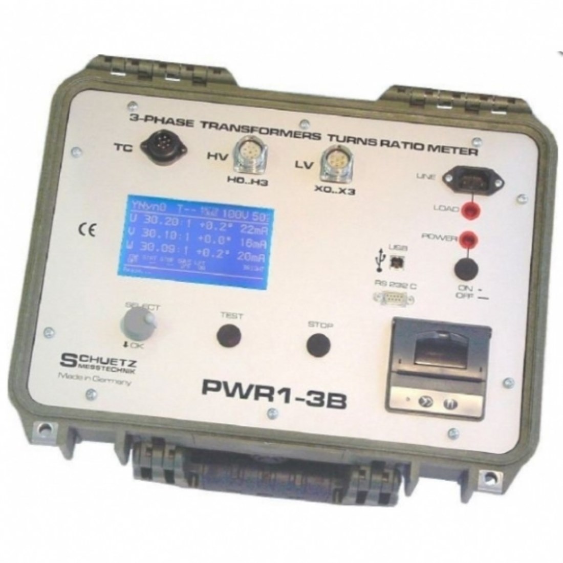 Schutz PWR1-3B Trafo Test Cihazı Güç ve Dağıtım Trafoları için