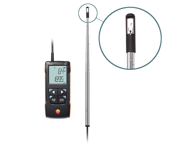 Testo 425 Kanal İçi Ölçümler İçin Anemometre