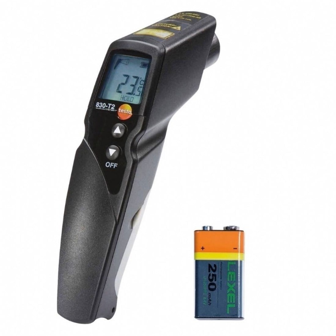 Testo 830-T2 2 Nokta Lazer İşaretlemeli İnfrared Termometre 12:1 optik