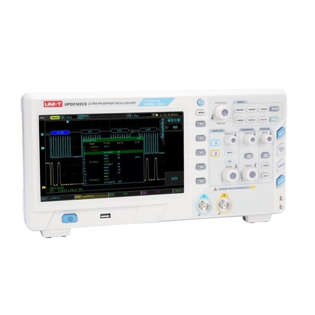 UPO 2102CS Ultra Fosfor Osiloskop