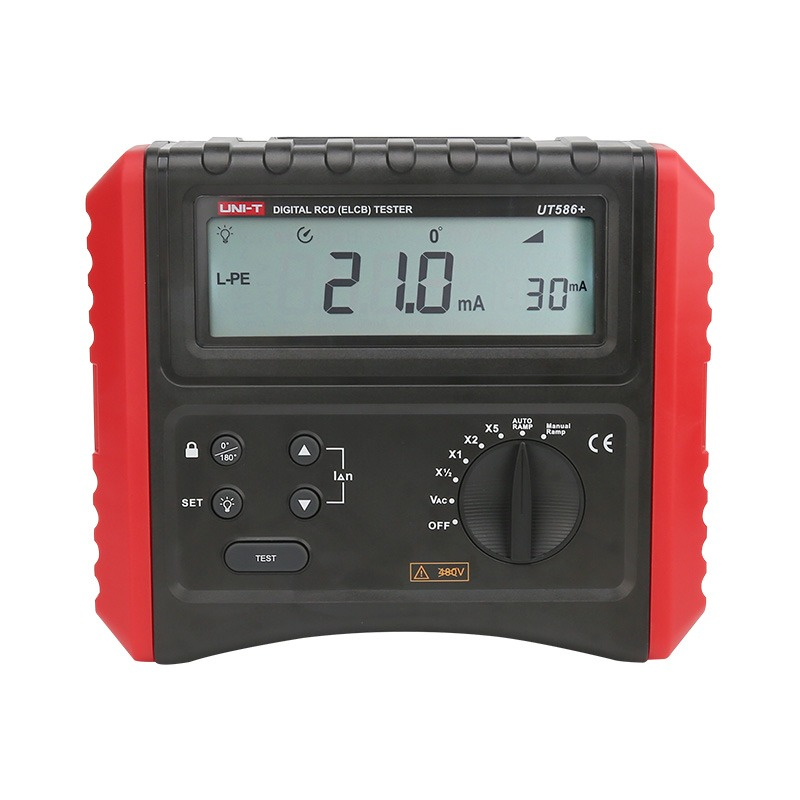 UT586+ Dijital RCD (ELCB) Test CihazıUNI-TToprak ve İzolasyon Megerleri